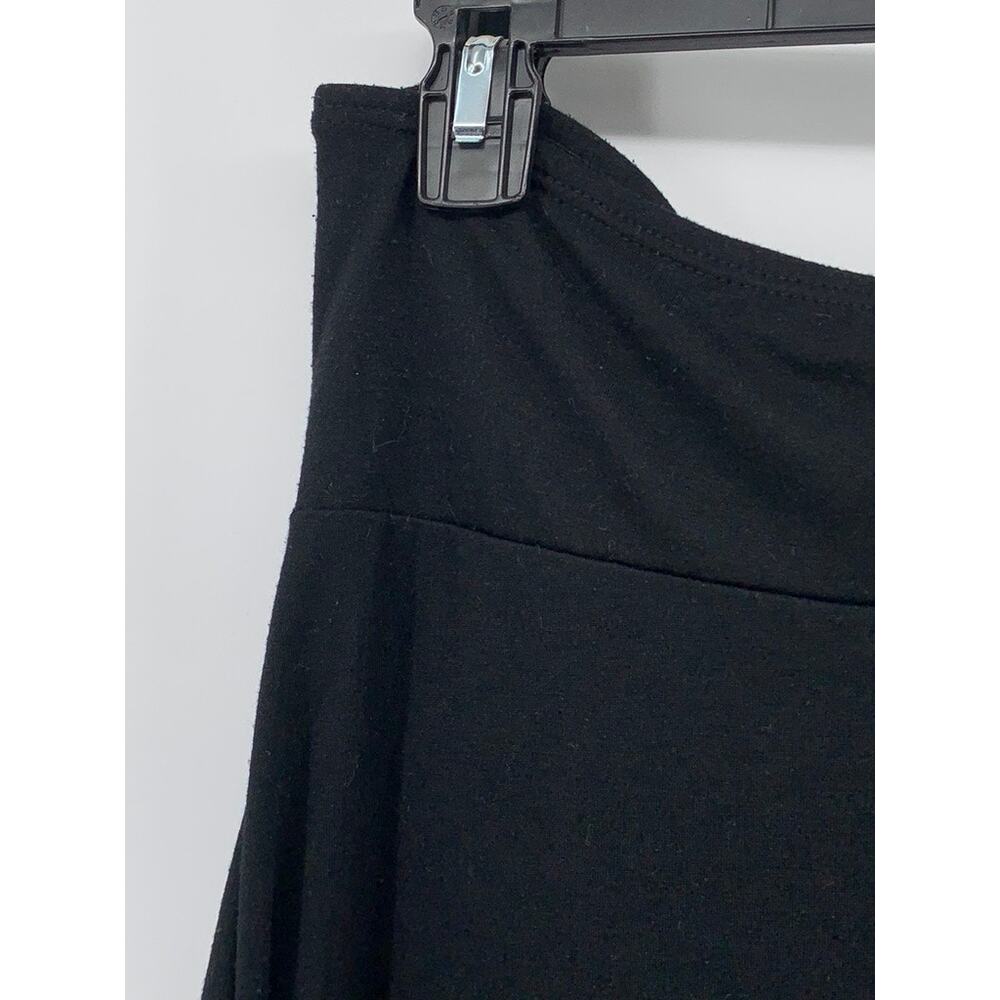 HULA HONEY Women's Black Solid Drapey Strapless A-Line Mini Dress SZ M - Picture 5 of 11